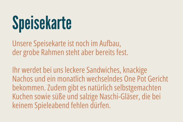 Website Speisekarte